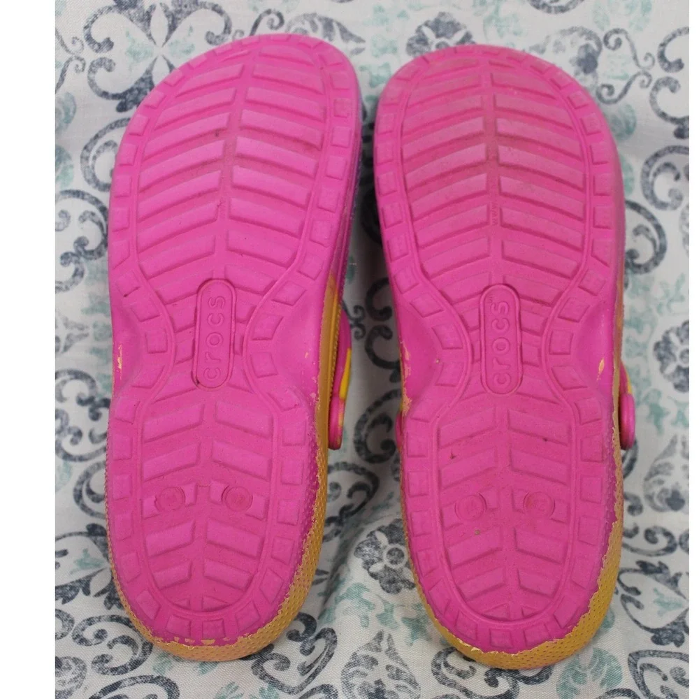 Crocs Classic‎ Clog Tie Dye Pink Yellow Blue Adult M12 Slip On